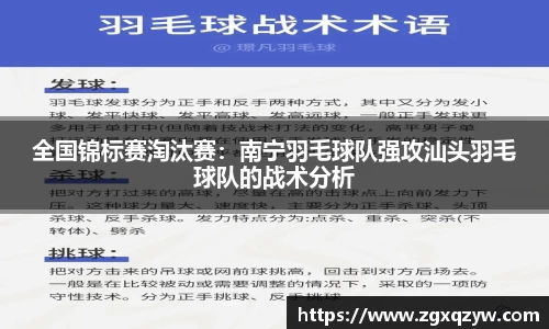 全国锦标赛淘汰赛：南宁羽毛球队强攻汕头羽毛球队的战术分析
